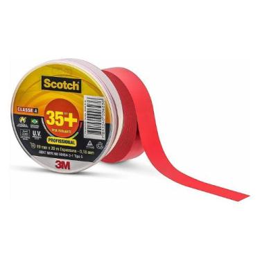 Imagem de Fita 3M Isolante 19MMX20M 35+ Vermelha