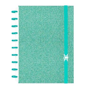 Imagem de Caderno Criativo Glitter Verde A4/A5 Disco Inteligente (Grande A4)
