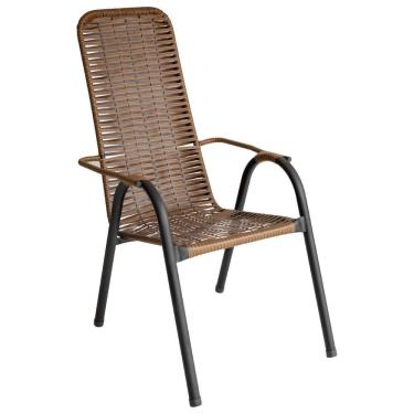 Imagem de Cadeira Para área Externa Sicília Em Aço Carbono Argila