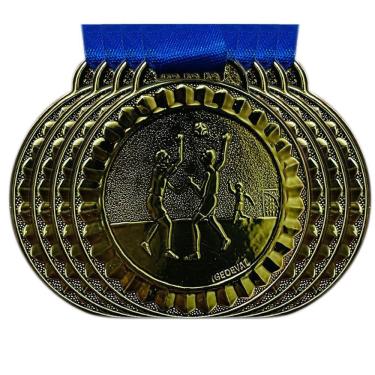 Imagem de Kit 50 Medalhas Esportivas Campeonato Gravado Handebol 45mm bronze