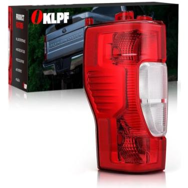 Imagem de OKLPF Luzes traseiras de freio traseiro compatíveis com Ford F250 F350 2020 2021 2022 Super Duty, LC3Z13405C, FO2800278, conjunto de lanterna traseira vermelha de substituição, lâmpadas não incluídas