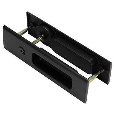 Imagem de Conjunto de Fechadura de Porta Hardware Acessórios para Porta Deslizante Alça única Varanda Banheiro Deslizante para Fechadura de Porta para Deslizamento Quadrado para Fechadura