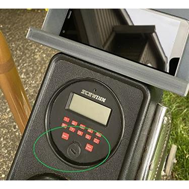 Imagem de Capa de bateria compatível com tampa de bateria clássica Schwinn Airdyne Display, preta