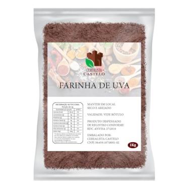 Imagem de Farinha De Uva 1kg Pura Premium Cerealista Castelo