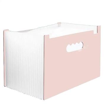 Imagem de Pastas de Arquivo Pasta portátil de 25 camadas pode ser pasta de organização de armazenamento de mesa vertical Pasta de suporte de livro de bolso de inserção de grande capacidade Organizador de Arquiv