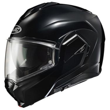 Imagem de Capacete Escamoteável HJC I100 180 Sólido Preto Fosco