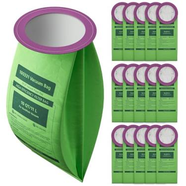 Imagem de Sacos de aspirador de pó 100331 compatíveis com ProTeam 10 QT BackPack Vacuums-Coachvac, Super Coachvac, Megavac, sacos de filtro de substituição de alta eficiência, peça de substituição #100331 Colar