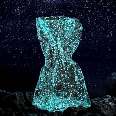 Imagem de Vasos de saco de papel para decoração de casa, vaso de cristal de flor exclusivo de 22 cm, decorações de vidro de urânio, sala de estar, sala de jantar, mesa de café, vaso divertido