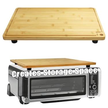Imagem de ANFU Placa superior de forno de bambu para Ninja Foodi SP101/201/301/351 e Breville BOV800XL/845BSS/860BSS (17,6 x 10,9 x 1,9 polegadas)
