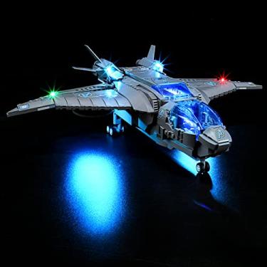 Imagem de GEAMENT LED Light Kit Compatible with Lego The Avengers Quinjet 76248 Model Set (Model Set Not Included)