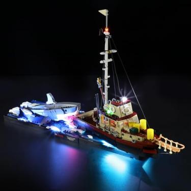 Imagem de BRIKSMAX Kit de luz para Lego Jaws - Iluminação LED compatível com Lego Ideas 21350 Conjunto de montar - Conjunto Lego não incluído