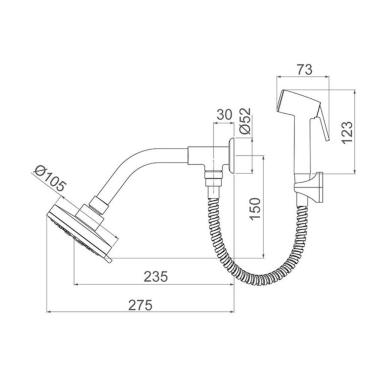 Imagem de Ducha Trio 3f Com Desviador 1902 C16 - Lorenzetti