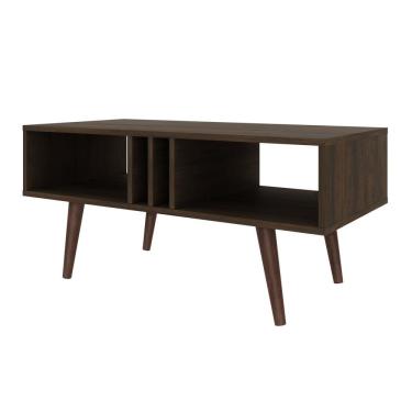 Imagem de Mesa De Centro Em Mdp 2 Nichos Pés Palito Mc2226 Rústico