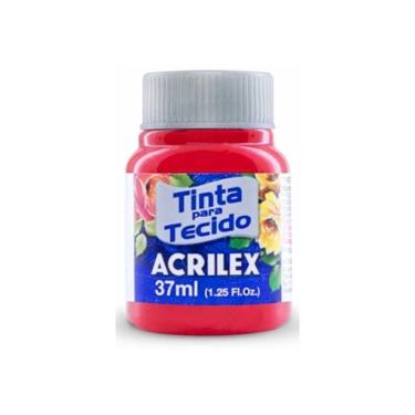 Imagem de Tinta Para Tecido Fosca 37ml Acrilex Vermelho Natal