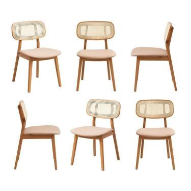 Imagem de Kit 4 Cadeiras Madeira Maciça Liz Cabecasa Madeiramadeira Fendi