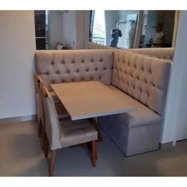 Imagem de Conjunto Canto Alemão Baú Encosto Captone Sued 1,30x130x45