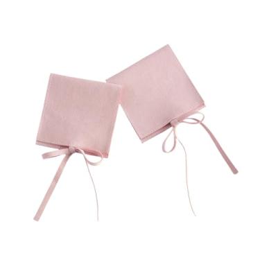 Imagem de UPSTORE 6 peças de microfibra bolsa de joias 8 x 8 cm embalagem de joias de luxo com cordão estilo envelope pequenos sacos de presente saco de gravata borboleta para colar, pulseira, brincos, anel