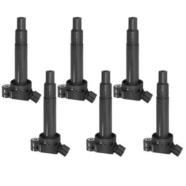 Imagem de ITOM Pacote De Bobinas Ignição Uf267 Compatível Com Toyota Avalon 2000-2004 Camry 2002-2006 Highlander 2001-2003 Sienna Lexus Es330 Rx300 V6 3.0L 3.3L, Pacotes Substituição Uf-267 610-58572 Cop265 C