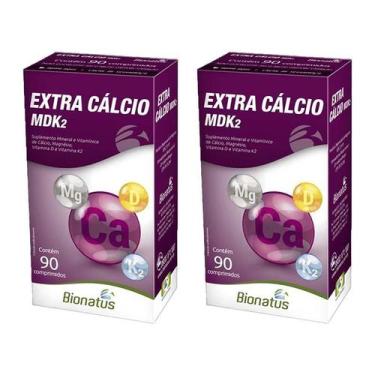 Imagem de KIT 2 Extra Cálcio MDK2 Bionatus 90 comprimidos 
