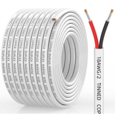 Imagem de Cabo Marine Wire CONEPY 18 Gauge 18/2 Duplex Marine Grade 15m