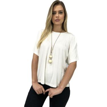 Imagem de Blusa feminina franzida manga morcego Luciana Schobiner, Off white, G
