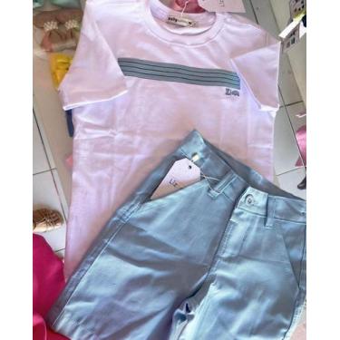 Imagem de Conjunto masculino, tamanho 4 e 6. - Conjunto masculino.
