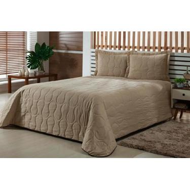 Imagem de Cobre Leito Havai Queen 3 Peças Flores Avelã - Mercadão dos Enxovais