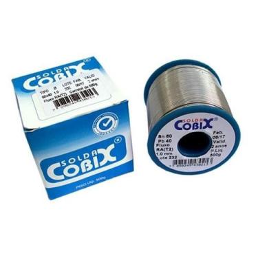 Imagem de Estanho para Solda 60x40 com fluxo - 500 gr - Cobix