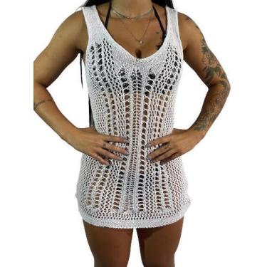 Imagem de Saída Praia Vestido Decote Moda Acabamento R02 - Fanáticos Por Cintas,