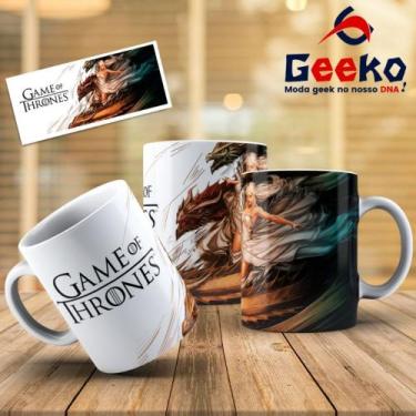 Imagem de Caneca Game Of Thrones Geeko, Branco, 325ml