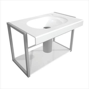 Imagem de Lavabo para Banheiro Chelles 66cm X 44,5cm X 38,5cm - Cris Metal