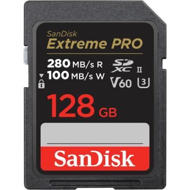 Imagem de SanDisk - Cartão de memória Extreme Pro 128GB SDXC UHS-II V60-SDSDXEP-128G-ANCIN