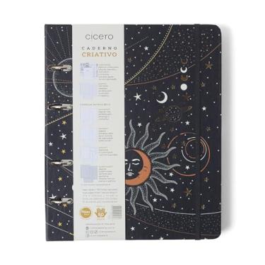 Imagem de Caderno Criativo Argolado Astral Pautado 17X24 Eclipse Preto, Cicero