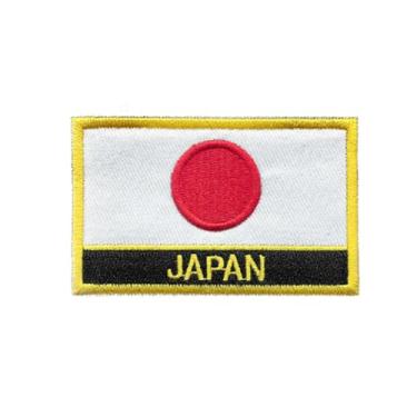 Imagem de Ruoming Ruoming 1 PÇ Bandeira Nacional 3 adesivos de ferro, 8 x 5 cm, adesivos bordados para roupas, bolsas (Japão)
