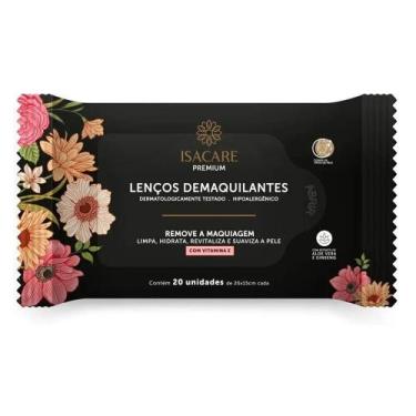 Imagem de Lencos Demaquilantes Isacare 20x15cm 20und