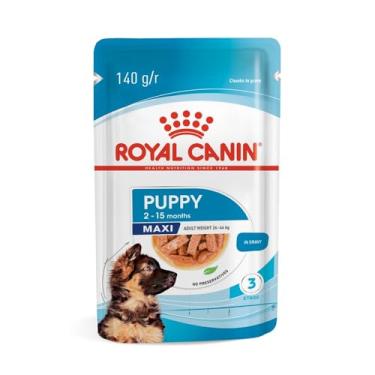 Imagem de ROYAL CANIN Ração Umida Maxi para Cães Filhotes Raças Grandes 140g para Todas Grande Filhotes - Sabor Outro