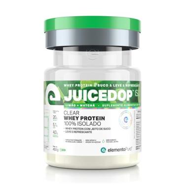 Imagem de Juicedop Clear Whey Protein Isolado- Limão c/Matchá 450g elementoPuro