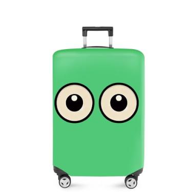 Imagem de ANNA QUEEN Capa de mala com flores, protetor de mala, capa de viagem para bagagem de 45 a 81 cm, acessórios de viagem de elastano extensível e lavável, #10, S(fits 18-21inch suitcase)