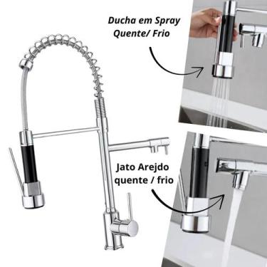 Imagem de Torneira Gourmet Monocomando Cromada Cozinha Pia 50cm - Moreira import