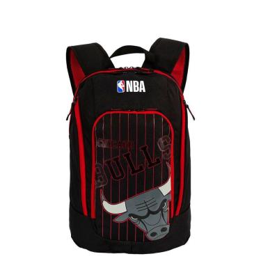 Imagem de Mochila G 2 Compartimentos Nba Legend Chicago-Preto Vermelho