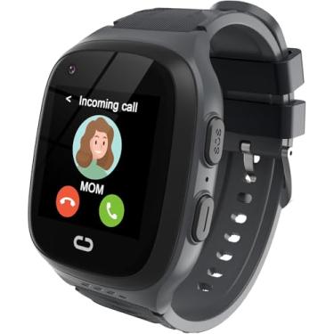 Imagem de Relógio inteligente infantil 4G para meninos com rastreador GPS, relógio de celular inteligente para crianças de 5 a 12 anos, chamada de vídeo, chamada SOS, bate-papo por voz, despertador, câmera HD