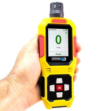 Imagem de Medidor básico de amônia da Forensics | 0-100ppm com resolução de 1ppm | Fazenda, aves, porcos e pecuária | Punho de borracha de toque suave | Tela grande e luz de fundo | Modo: FD-NH3000 | Amarelo