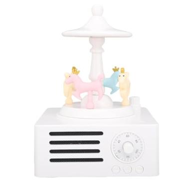 Imagem de ZJchao Alto-falante de Cavalo Giratório 5.0 Alto-falante de Decoração de Cavalo Vintage Com 360 ° Som Estéreo de 1500mAh Bateria de 6 a 8 Horas de Reprodução para Festas Externas