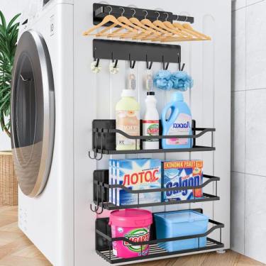 Imagem de Pacote com 5 prateleiras magnéticas para máquina de lavar roupa MimiYa