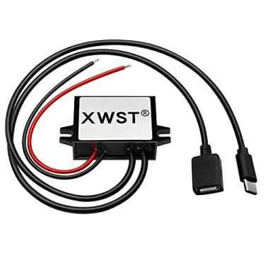 Imagem de XWST DC DC 8-85V para 5V fonte de alimentação conversor USB 12V 24V 36V 48V 60V 72V para 5V 3A 15W com tipo C e adaptador de saída USB regulador de tensão buck regulador, módulo abaixador