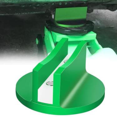 Imagem de ADTOPI Almofada de tomada com ranhura magnética adaptador de trilho de estrutura de solda para tomada de chão compatível com a maioria dos veículos - 1 peça, verde