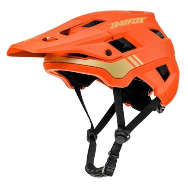Imagem de BATFOX Capacete de bicicleta, capacete de mountain bike para homens mulheres adultos jovens (laranja, GG (61-63 cm))