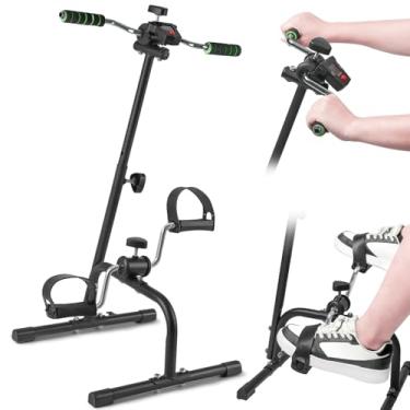 Imagem de Mini Bicicleta Ergométrica para Mãos e Pés com Visor, Mini Bicicleta Ergométrica Portátil Antiderrapante para Braços e Pernas Exercício para Idosos