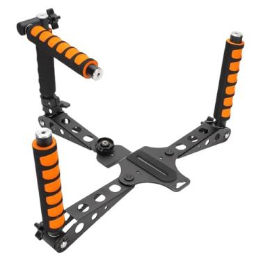 Imagem de Depisuta 3 Em 1 Camera Ombro de Suporte Kit de Plataforma para DSLRs e Vídeo de Vídeo, Liga de Alumínio Kit de Estabilizador Anti Shake Portátil Com Altura Ajustável e Múltiplas