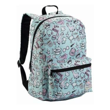 Imagem de Mochila Escolar Juvenil Feminina Masculina Infantil - Denlex, VERDE